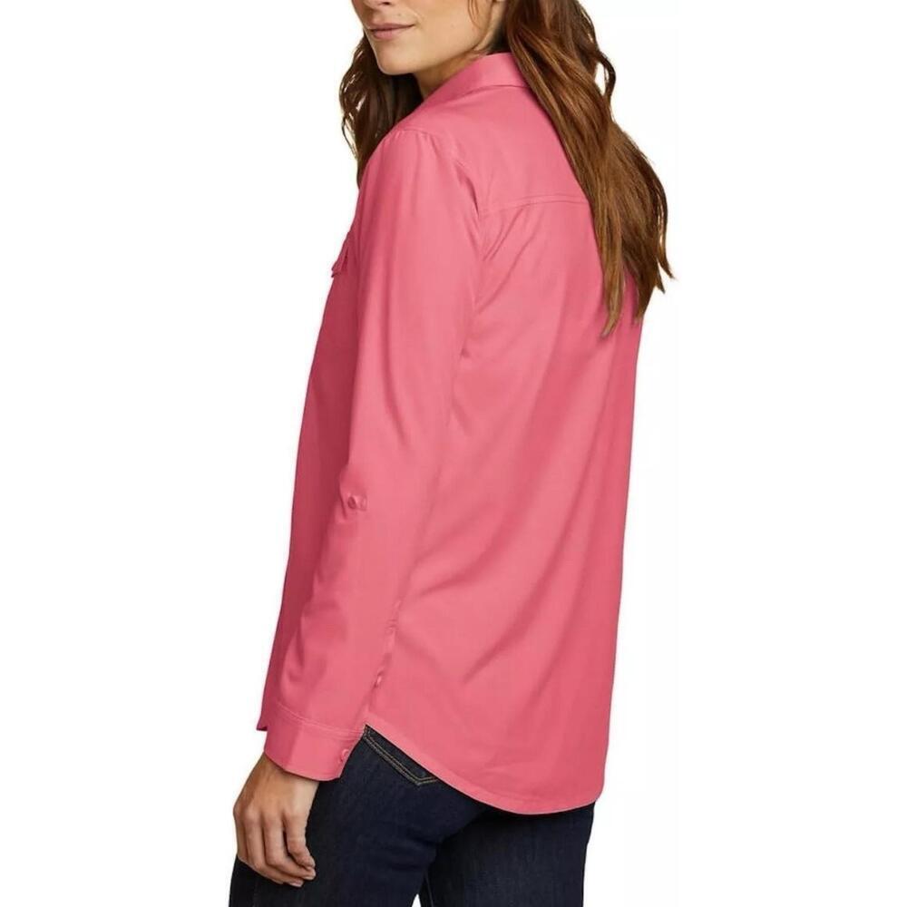 Eddie Bauer Women's Departure Stretch Moisture Wicking Long Sleeve Top XL. AM - Picture 2 of 2
